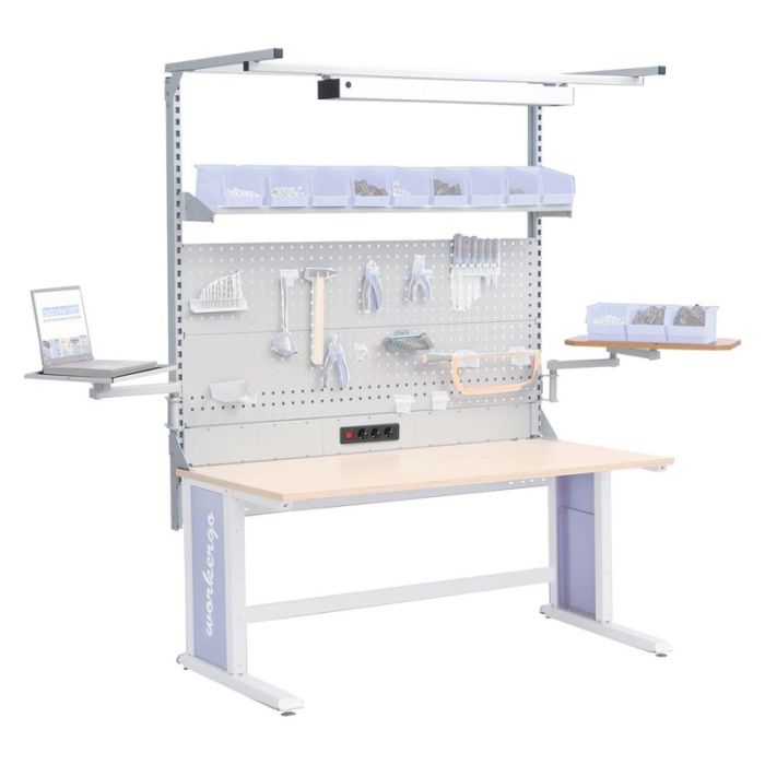 Cadru banc de lucru Bedrunka+Hirth Workergo C, 1500x600x670-1015mm, reglare electrica