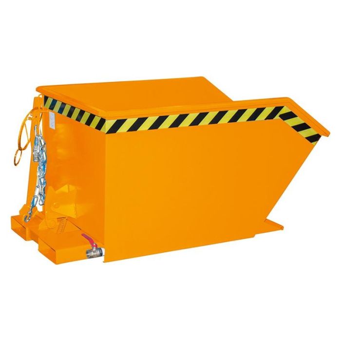 Container basculant cu sita si robinet Bauer Sudlohn SGU 500L RAL2000