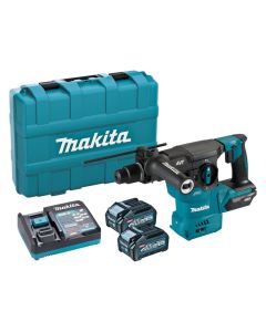 Makita - Ciocan rotopercutor SDS Plus, 3.9J cu acumulator Li-Ion XGT 40V 2x4.0Ah [HR008GM201]