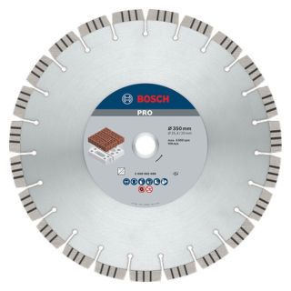 Disc diamantat caramida/beton armat Bosch PRO Abrasive, 350x20/25.4x3.2mm