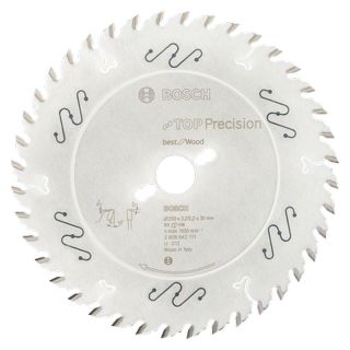 Panza fierastrau circular Bosch Best for Wood, 250x30x3.2/2.2mm, 40 dinti