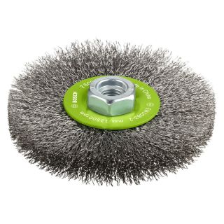 Perie disc Bosch PRO Stainless Steel, fir ondulat inox 0.3mm, M14, 115mm