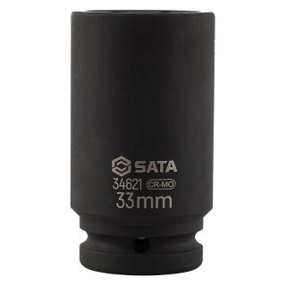 Cap cheie tubulara lunga de impact Sata, 3/4", 6 laturi, 21mm
