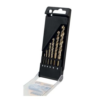 Set burghie pentru metal Dewalt Extreme HSS-E Co, cilindrica, 2-8mm, 6 bucati