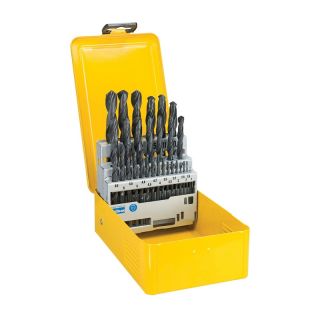 Set burghie pentru metal Dewalt HSS-R, cilindrica, 1-13mm, 29 bucati