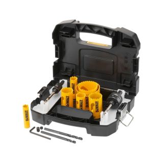 Set carote HSS Bi-Metal Dewalt EXTREME DT90354, 16-64mm, 11 bucati