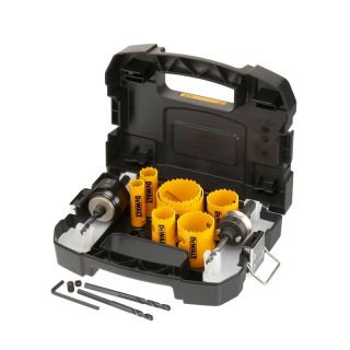 Set carote HSS Bi-Metal Dewalt EXTREME DT90355, 19-57mm, 11 bucati