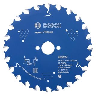 Panza fierastrau circular Bosch EXPERT for Wood, 140x20x1.8/1.3mm, 24 dinti