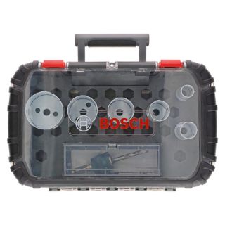 Set carote HSS Bi-Metal Bosch Progressor, 22-64mm, 9 bucati