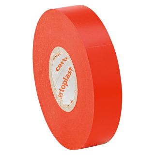 certoplast - Banda izolatoare standard, rosu, 15mm, 25m