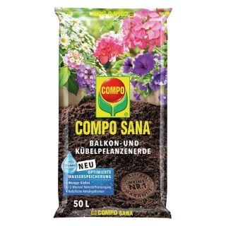 Balcon + ghiveci sol planta 50 L Compo Sana