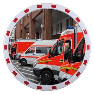 Oglinda rutiera EUvex, Ø 800 mm, distanta vizualizare 15-22 m, DANCOP