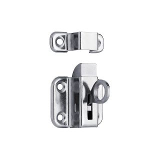 Incuietoare aplicata 7111, 51 x 40 mm, otel cromat, cu bucla, DENI