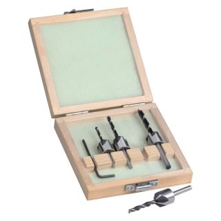 Set 4 burghie spiralate pentru lemn cu zencuitor WS Nr. AS 550, Ø 3-6 mm, EDESSO