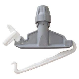 Suport pentru mop cu franjuri, din plastic, gri