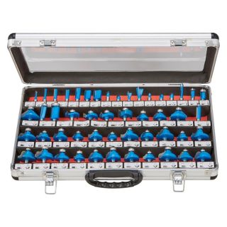 Set de freze manuale nr. 973CT50A, coada 8 mm, 50 piese, FISCH