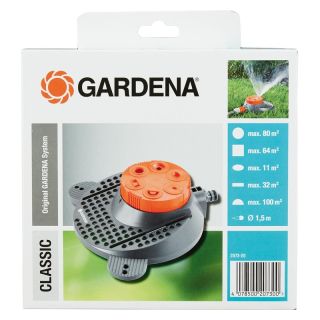 Aspersor cu 6 tipuri de stropire Boogie 2073-20, pentru max 100 m², GARDENA