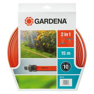 Aspersor cu furtun 996-20, 15.0 m, portocaliu, cu fitinguri de conectare, GARDENA