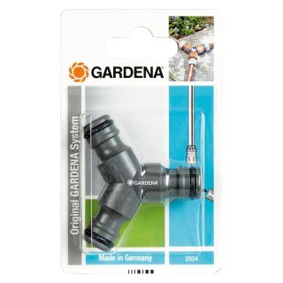 Conector de sistem cu 3 iesiri in forma de Y 2934-20, furtun 19-13mm, in ambalaj SB, GARDENA