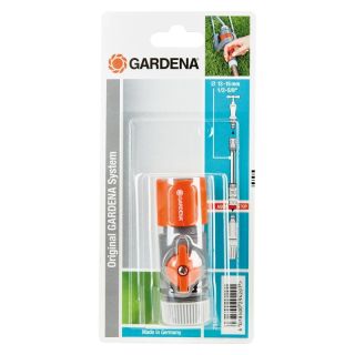 Conector pentru furtun cu supapa de control 02942-20, pentru furtun 13mm(1/2"), GARDENA