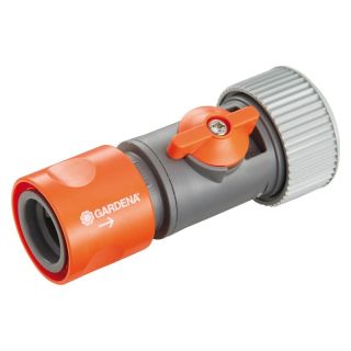 Conector pentru furtun cu supapa de control 00943-50, pentru furtun 16-19mm(5/8"-3/4"), GARDENA