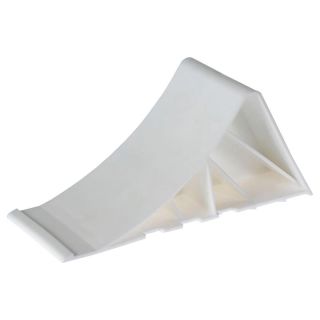 Opritor roata din plastic dur Hans Pfefferkorn, alb, max. 1.6 t