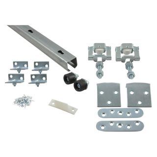 Set feronerie pentru usi glisante de camera 40kg, 185 cm, 5 suporti de montare pe perete, HBS