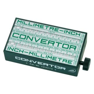 Convertor de masura, Convertor, mm-inch, inch-mm, 110x60x30mm, HELIOS PREISSER