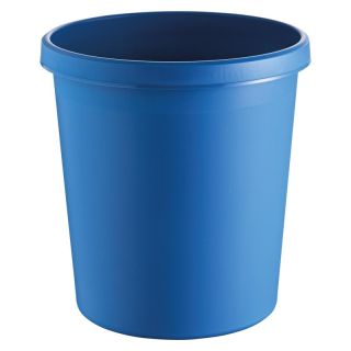 Cos de gunoi, model The german, din plastic, 30 l, inaltime 410 mm, Ø 350 mm, albastru