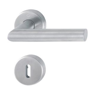 Maner pentru usi de interior Amsterdam E1400/42H/42HKVS, rozeta pentru maner si cheie, 8mm, BB, inox, HOPPE