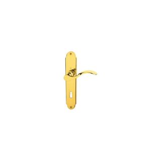 Set manere pentru usi de interior 34-54mm, Caracas M112SLN/2021, sild lung, 8/72 mm, BB, vopsit alama, HOPPE