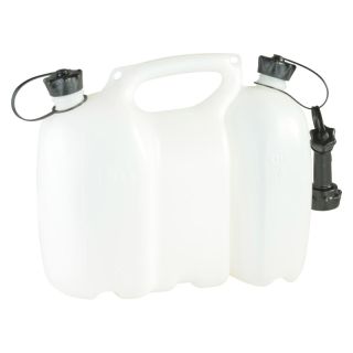 Canistra dubla PROFI, HD-PE, pentru combustibili si ulei, 6 + 3 l, alb, 804900, HUNERSDORFF