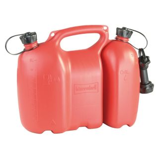 Canistra dubla PROFI, HD-PE, pentru combustibili si ulei, 6 + 3 l, rosie, 805000, HUNERSDORFF