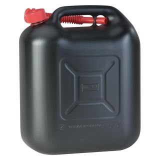 Canistra de combustibil, 20 l, HD-PE, neagra, 365 x 435 x 178 mm, 813500, HUNERSDORF