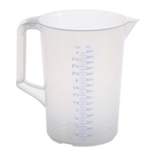 Cana de masurare gradata, 3 l, polipropilena, cu palnie de turnare, 938000, HUNERSDORFF