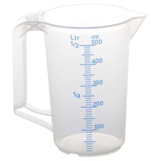 Cana de masurare gradata, 0.5 l, polipropilena, cu palnie de turnare, 935000, HUNERSDORFF