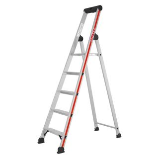 Scara, cu platforma, acces pe o singura parte, 5 trepte, 1.87 m, HYMER