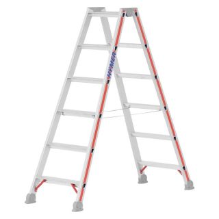 Scara dubla, acces pe ambele parti, 2 x 5 trepte, 1.28 m, HYMER