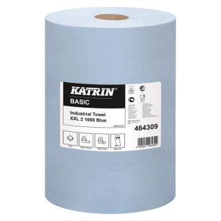Rola de hartie, 2 straturi 38x36cm, 1000 buc, albastra