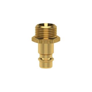 Niplu de conectare Seria ES NW 7.2, filet exterior, pasaj liber, G 1/2", SW 24 mm, LUDECKE