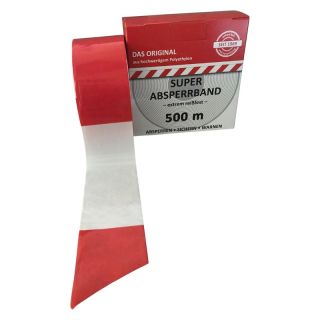 Banda restrictionare acces, 500m x 80mm, rosu /alb