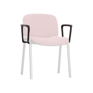 Cotiere pentru scaunul ISO/ISO crom, negre, inaltime 230/160 mm