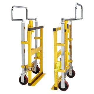 Carucior de transport pentru sarcini grele, ridicare hidraulica 250 mm, 700 x 400 x 1050 mm, portanta 1800 kg