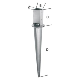 Priza de impact la pamant tzn 71 reglabila
