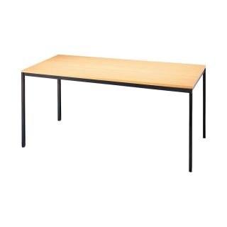 Masa de conferinta, 2000 x 800 mm, inaltime 720 - 735 mm, blat 18 mm, negru / fag