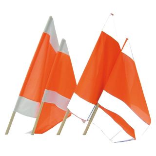 Steagul de avertizare 75 x 75 cm cu bat de lemn 100 cm