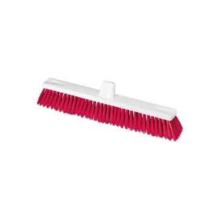 Matura HACCP pentru suprafete mari, 450 mm, peri din poliester PBT moi, grosime 0.25 mm, rosie, NOLLE