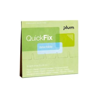 Pachet de reumplere QuickFix cu 45 de plasturi, albastru, PLUM