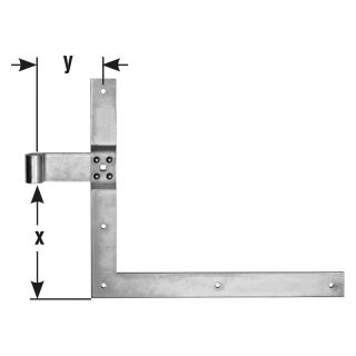 Balama unghiulara D16, versiune simpla, 350 x 400 x 40mm, POLLMANN