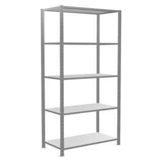 Raft de baza, conectare prin clipsare, zincat sendzimir, 2000 x 1000 x 500 mm, 150 kg/ polita, 4 polite, SCHULTE